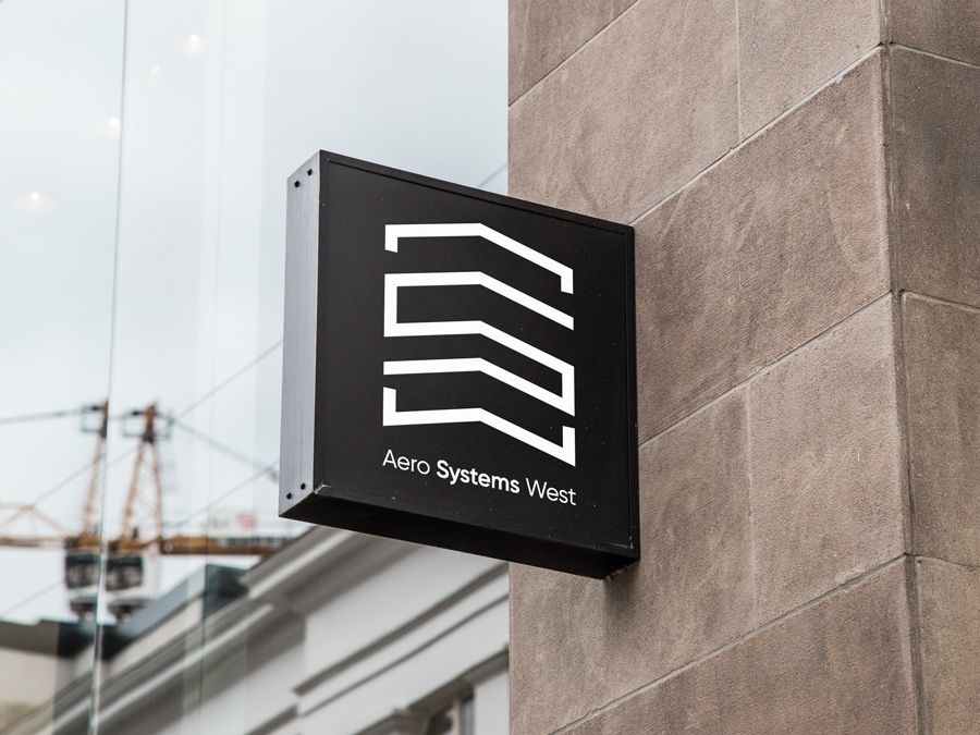 Aero Systems West Logo Wall Mount