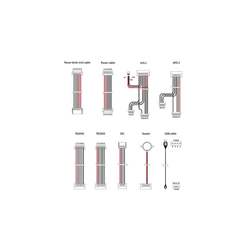 CubePilot 2.1 Cable Set Wiring Diagram