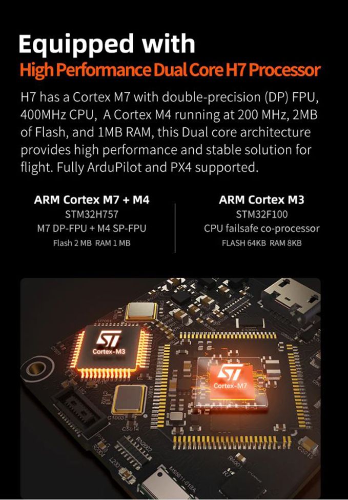 The Cube Orange+ Standard Set Dual Core H7 Processor