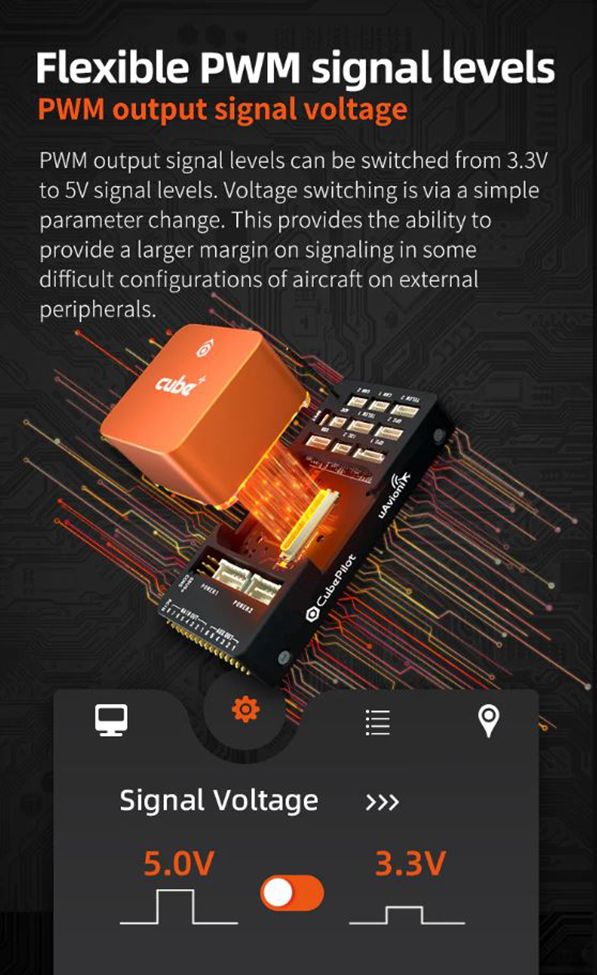 The Cube Orange+ Standard Set Flexible PWM Signal Levels