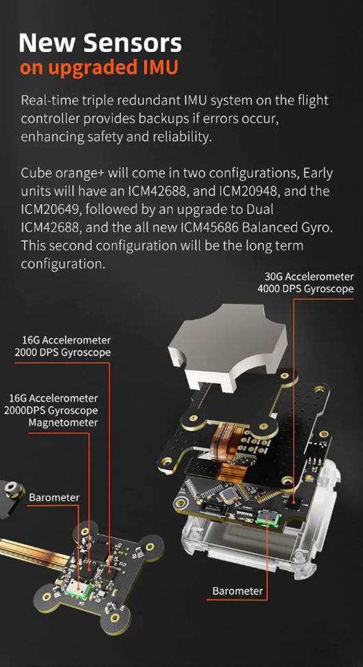 The Cube Orange+ Standard Set New Sensors