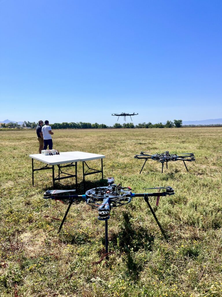 Heavy Lift Drone Flight Testing
