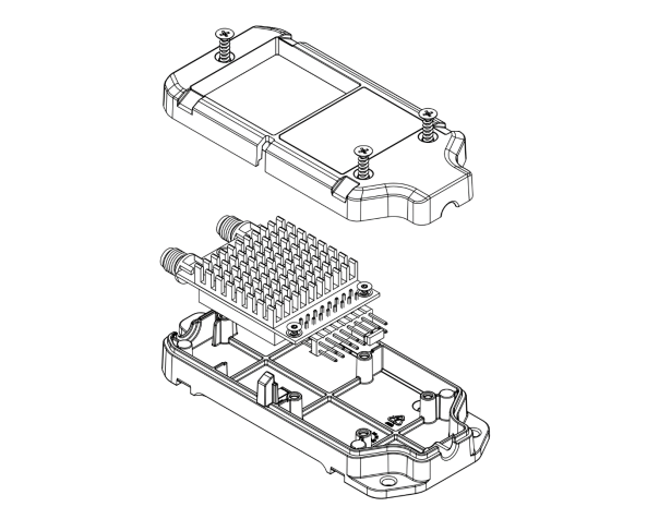 RDF X-Series Modem Enclosure Exploded View
