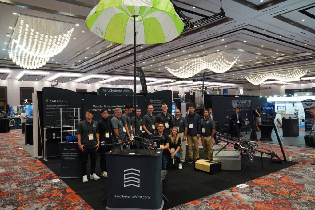 UAV Expo 2025 Aero Systems West Team in Booth