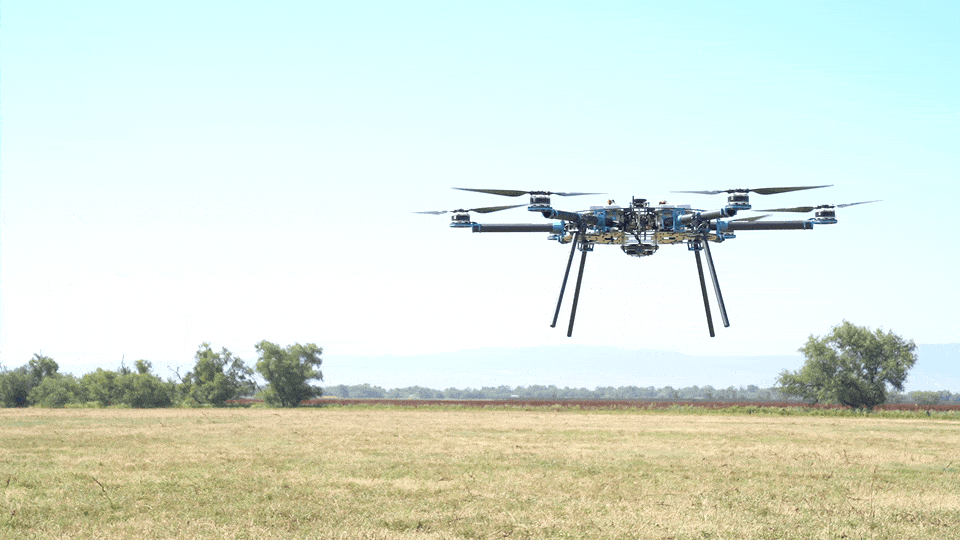 Aero Systems West Hexacopter Hovering