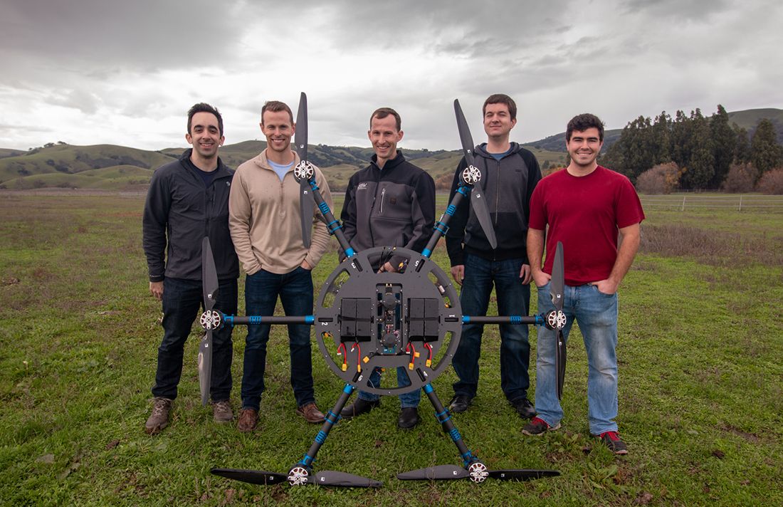 Aero Systems West Team Displaying Hexacopter Heavy Lift Multirotor (HLM)