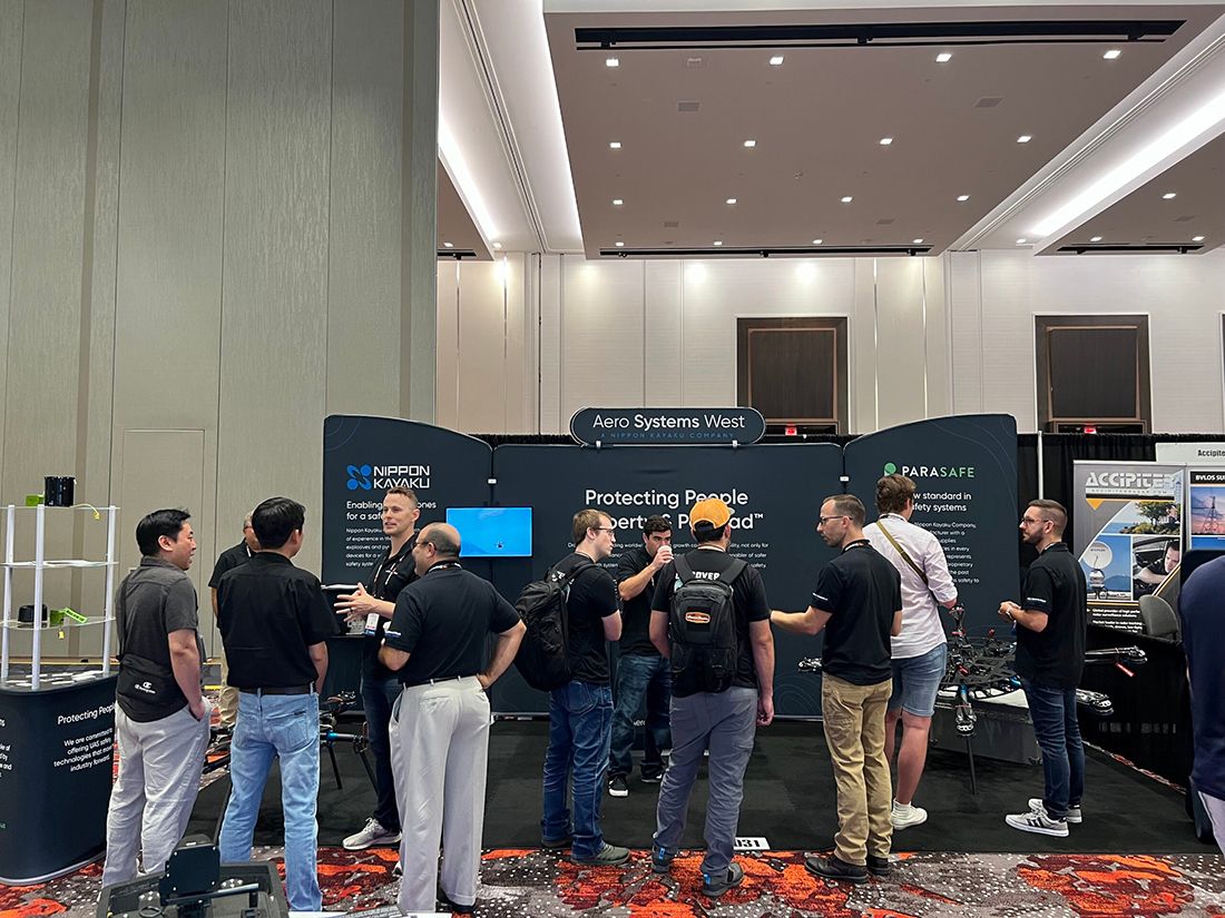 Aero Systems West Booth at Commercial UAV Expo 2023