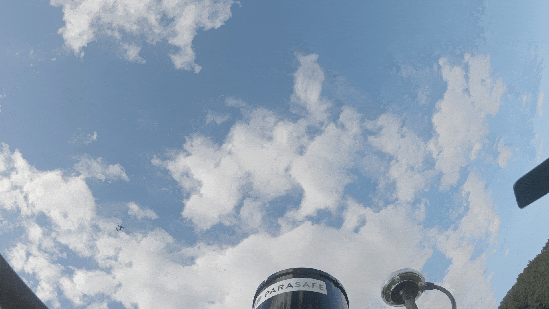 Deployment of Parasafe Drone Parachute System