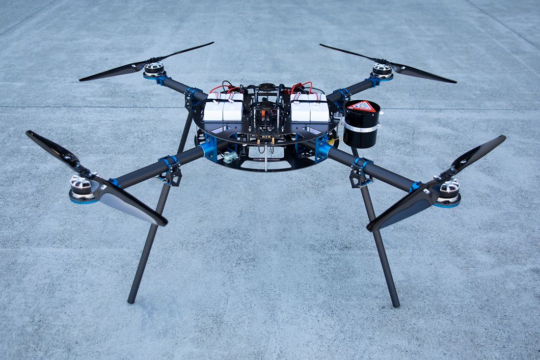 The Heavy Lift Multirotor Quadcopter by Aero Systems West